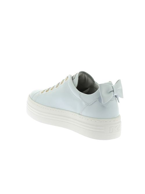 sneakers da donna in pelle bianca NERO GIARDINI | E306521D707